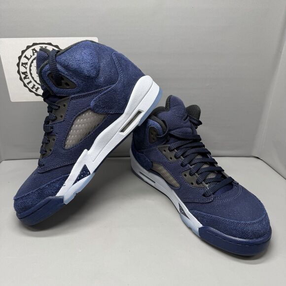 Air Jordan 5 Retro Midnight Navy Sneaker FN5452-400 Youth Sz 6Y Women 7.5 Bgrade main image 9